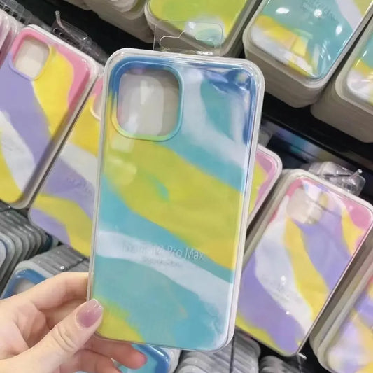 Crystal Blues - Luxury Original Camouflage Silicone Full Protection Soft Cover for iPhone